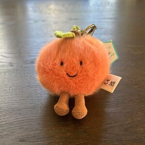 Jellycat - Cute Peach Plush Keychain